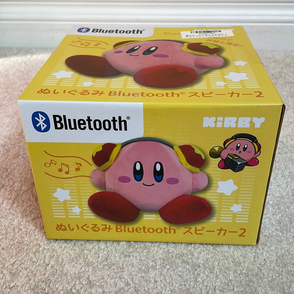 PINK KIRBY BLUETOOTH PLUSHIE (NEW WITH TAGS - JAPAN)